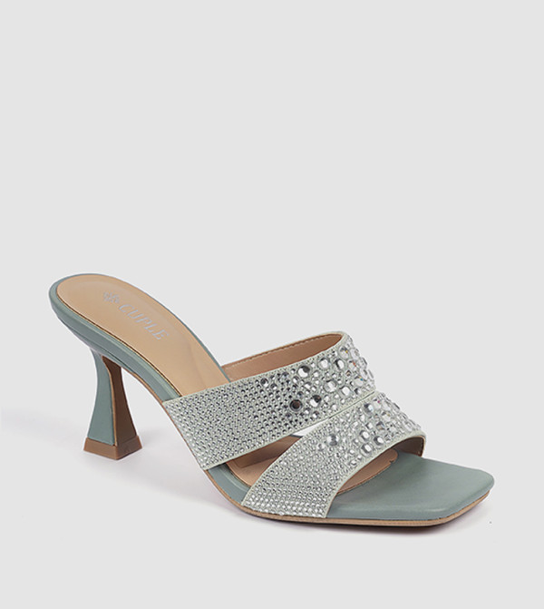 Embellished Heeled Sandals