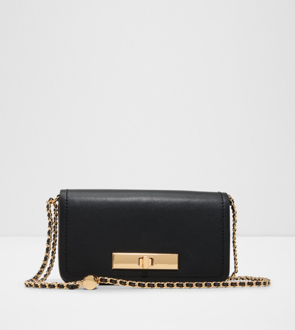 DALEN Solid Twist Lock Crossbody Bag