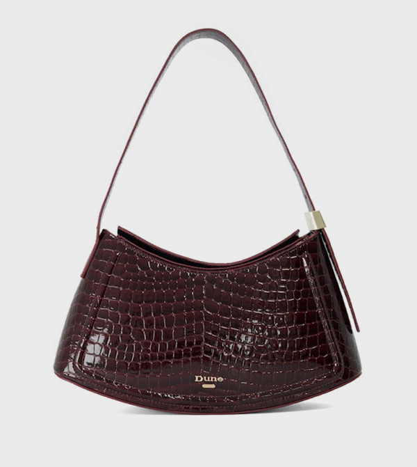 DEPENDENT Croc Textured Shoulder Bag