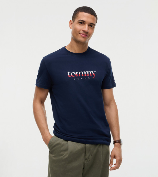Monotype Printed Crew Neck T-Shirt