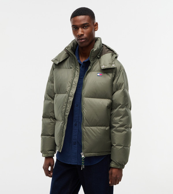 Zip-Through Hooded Puffer Jacket