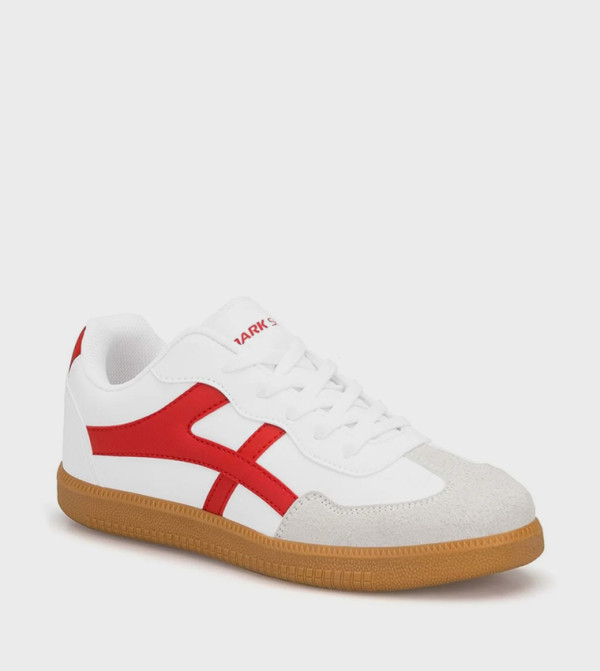Colorblock Lace Up Low Top Sneakers