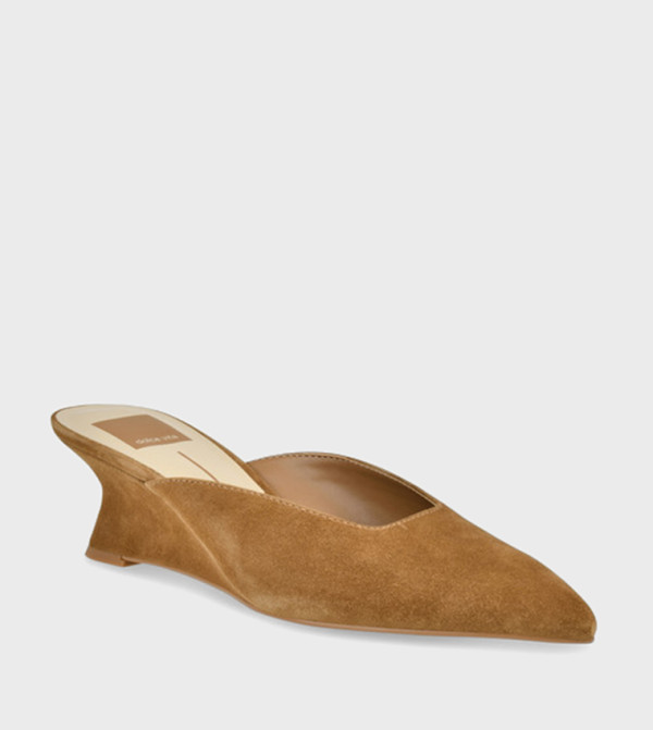 CAMY Pointed Toe Wedge Pumps