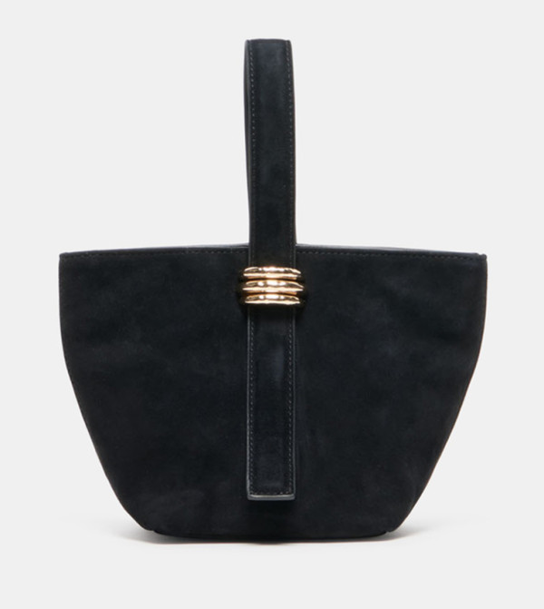 VETTA Metal Accent Shoulder Bag