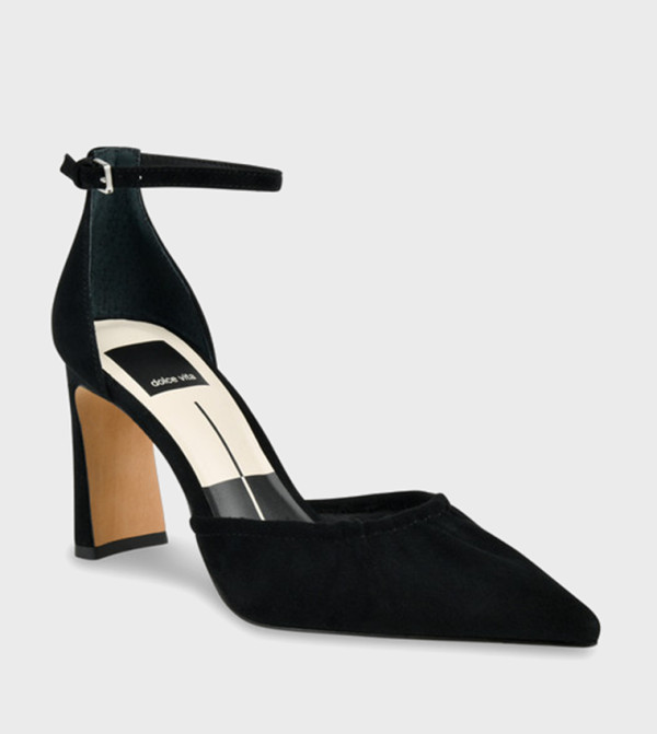 KYLO Ankle Strap Pointed Toe Pumps