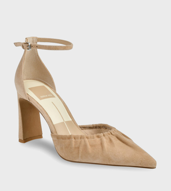 KYLO Ankle Strap Pointed Toe Pumps