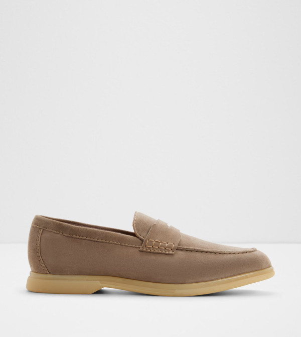 ECKO Almond Toe Leather Loafers