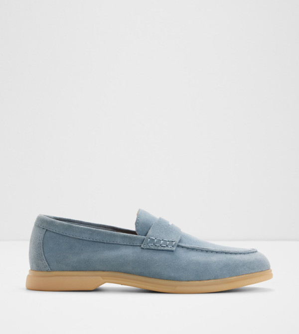 ECKO Almond Toe Leather Loafers