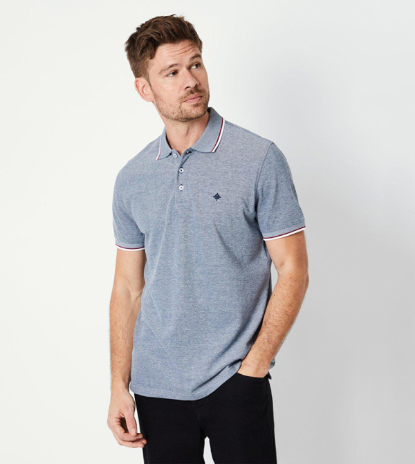 Birdseye Tipped Polo T-Shirt