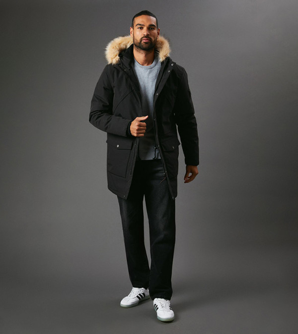 Four Pocket Hooded Parka Jacket