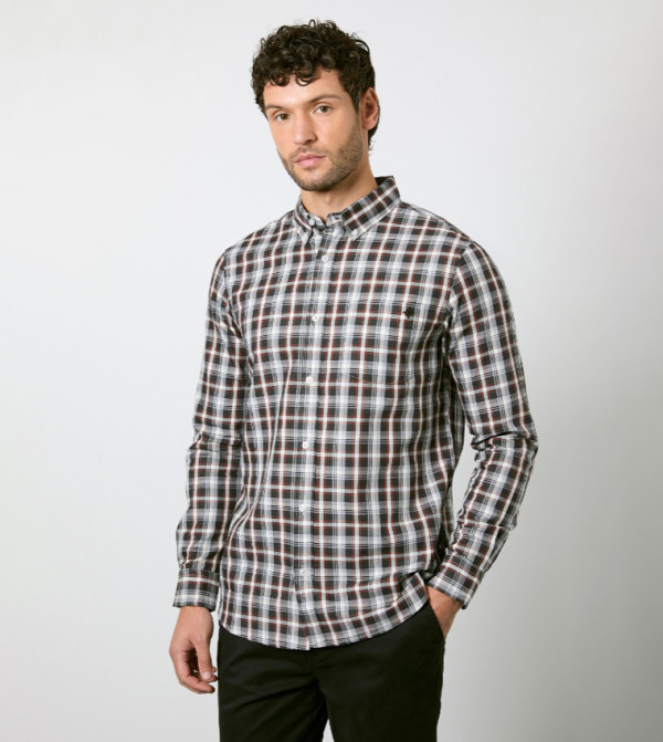 Plaid Long Sleeves Shirt