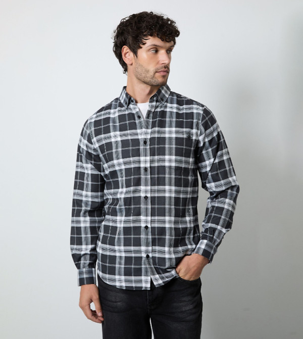 Plaid Long Sleeves Shirt