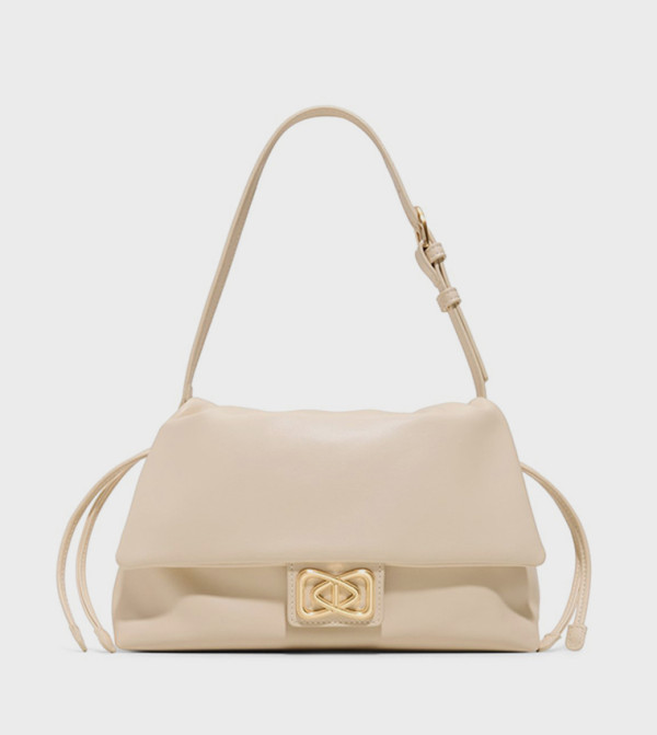 EELINORA Flap Snap Button Shoulder Bag