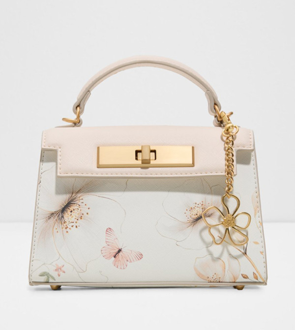 ELIARA Floral Twist Lock Top Handle Bag