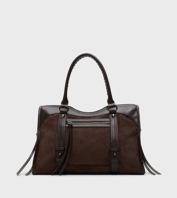 ELLIZA Solid Zip Tote Bag