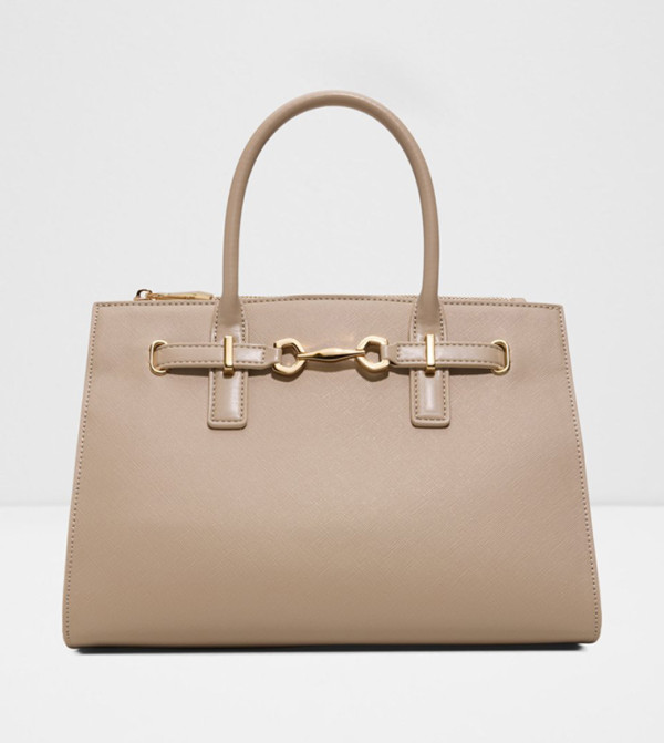 EVIELYNE Metal Accent Zip Satchel Bag