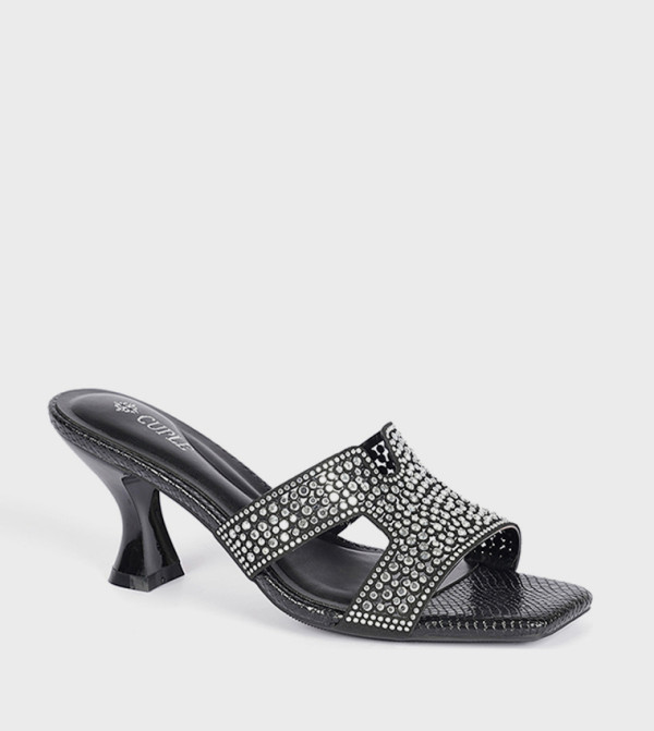 Studded Open Toe Heel Sandals