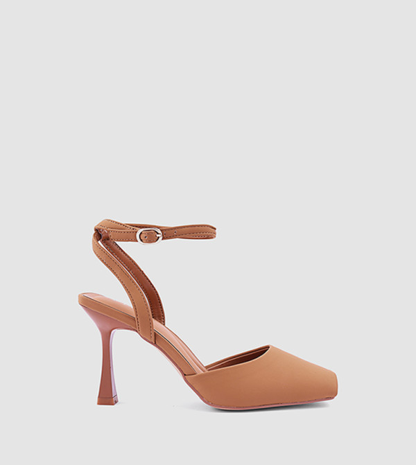 Ankle Strap Peep Toe Pumps