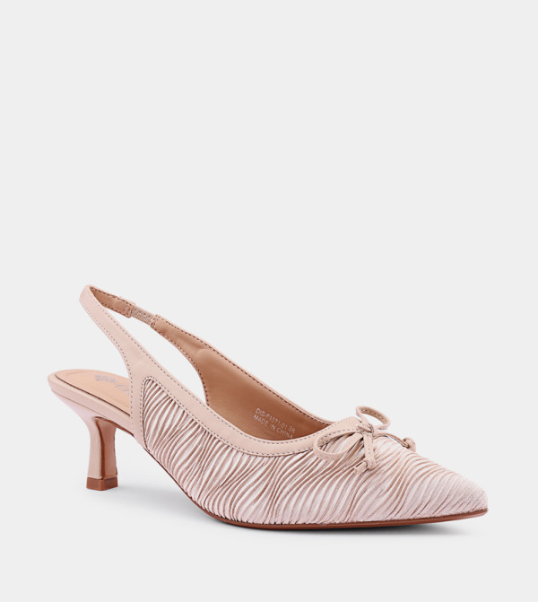 Bow Detail Slingback Pumps