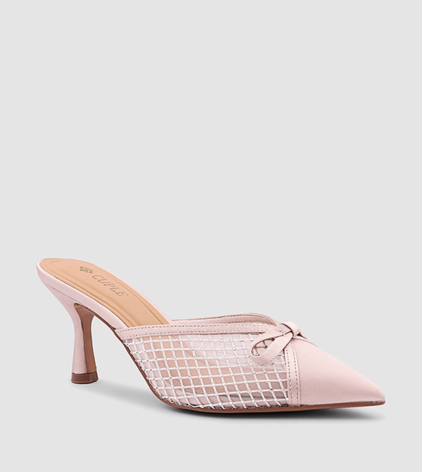 Embellished Mesh Pumps