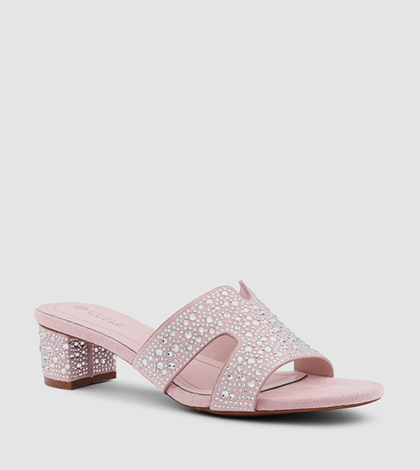 Embellished Block Heel Sandals