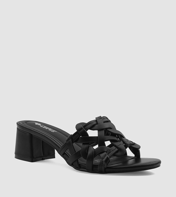 Open Toe Block Heel Sandals
