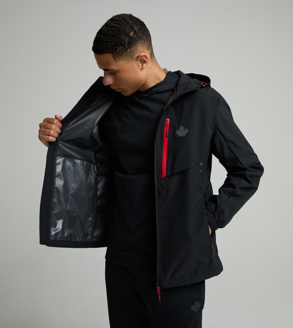 TENDAVO Zippered Hooded Windbreaker Jacket