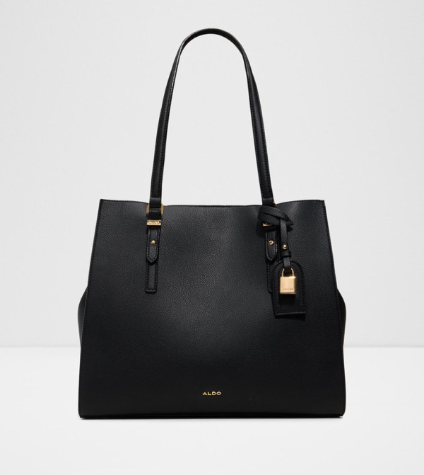 FEACAN Solid Snap Button Tote Bag