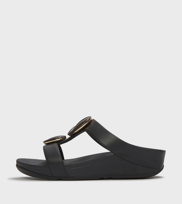 FINO Marbled Stone Detail Wedge Sandals