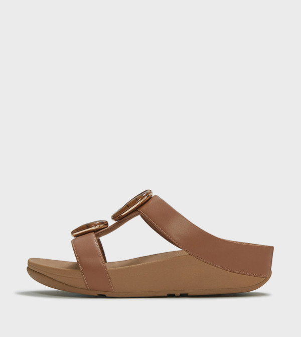 FINO Marbled Stone Detail Wedge Sandals