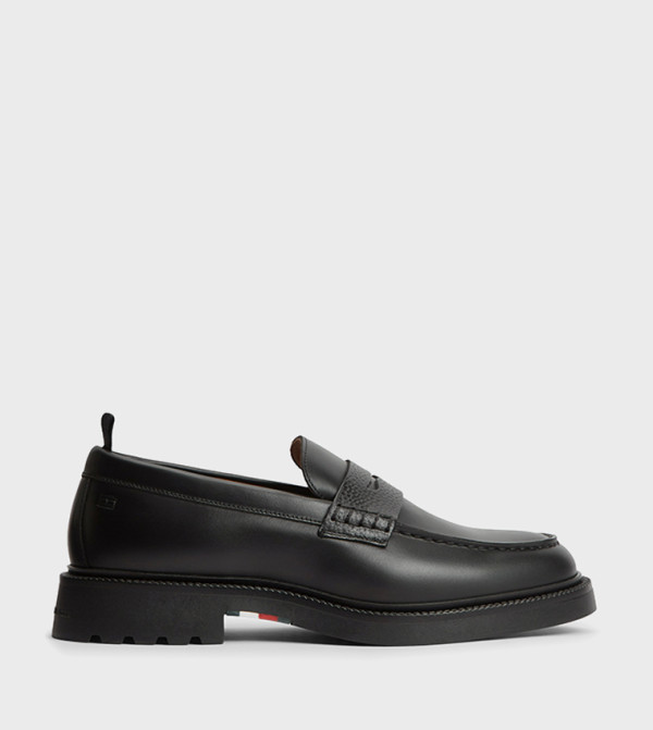 Textured Slip-On Loafers