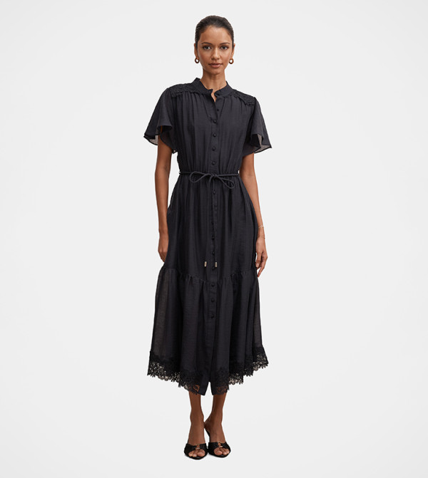 HARRIET Petite Lace Midi Dress