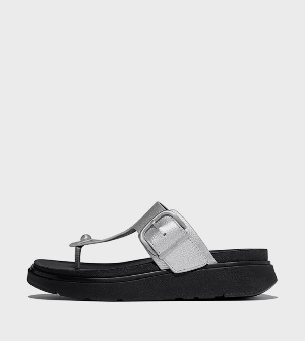 GEN-FF Buckle Tumbled Leather Comfort Sandals