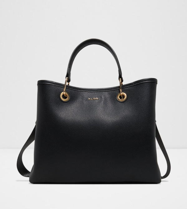 GRACELYNE Textured Snap Button Satchel Bag