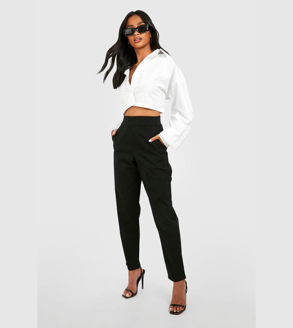 Super Stretch Tapered Tailored Trousers