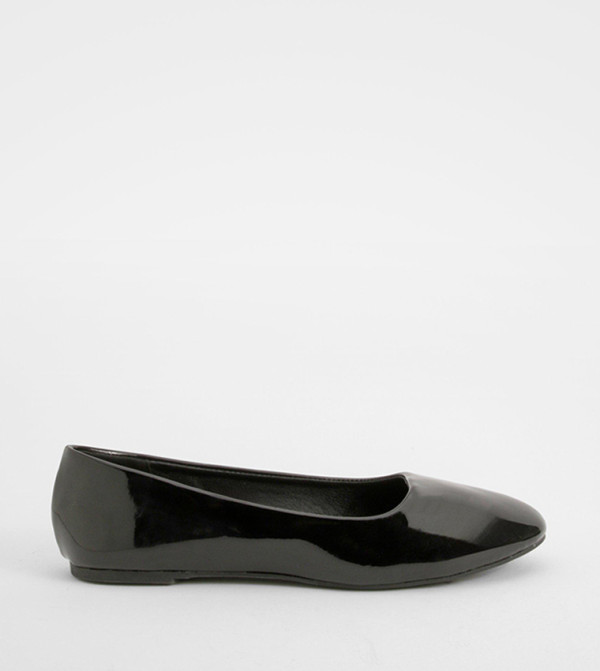 Wide Fit Patent Ballerinas