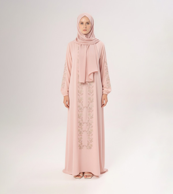 2-Piece Embroidered Prayer Dress & Mat