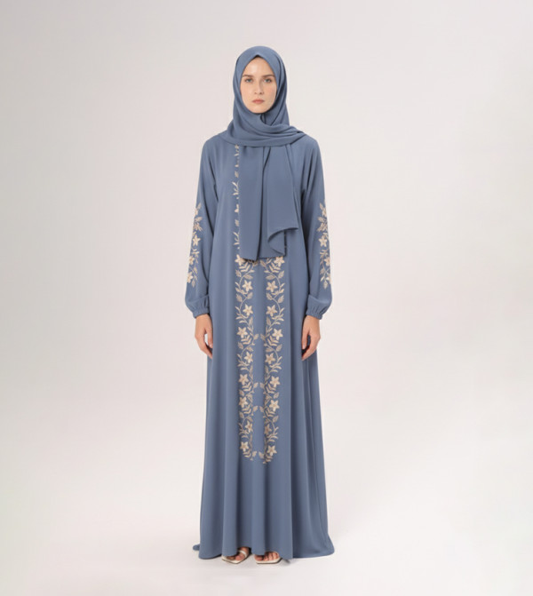 2-Piece Embroidered Prayer Dress & Mat