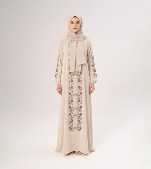 2-Piece Embroidered Prayer Dress & Mat