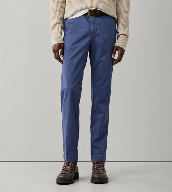 Solid Slim Fit Chinos