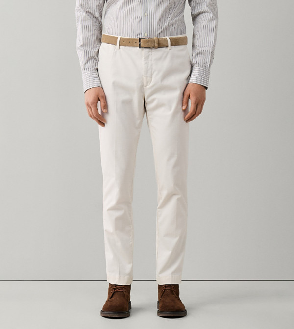 Solid Slim Fit Chinos