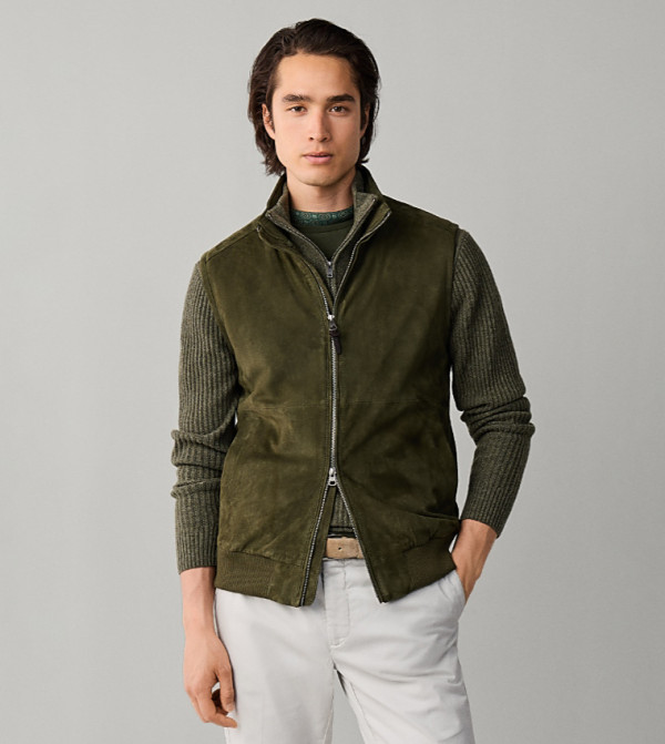 Solid Zip Closure Gilet