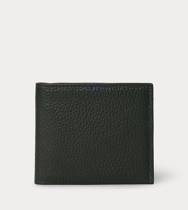 Texture Leather Bi-Fold Wallet