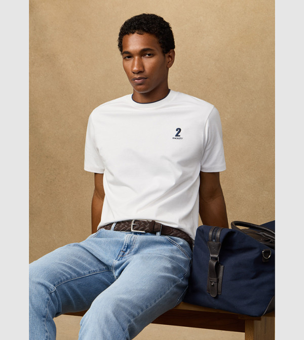 Logo Detail Short Sleeves Number T-Shirt