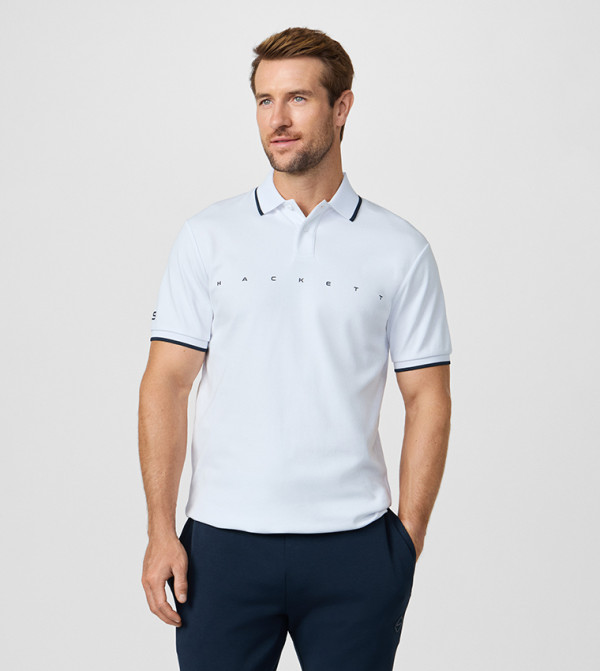 Logo Printed Short Sleeves Polo T-Shirt