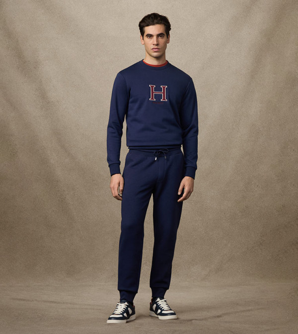 Logo Detail Drawstring Waist Joggers
