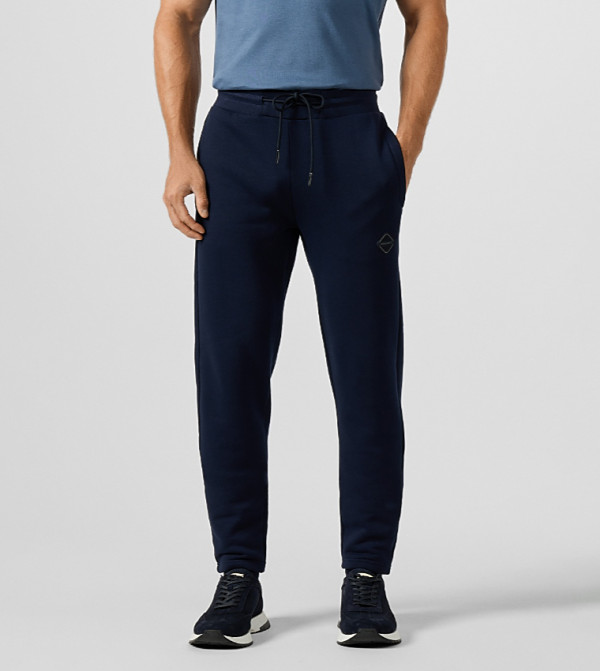 Solid Drawstring Waist Joggers