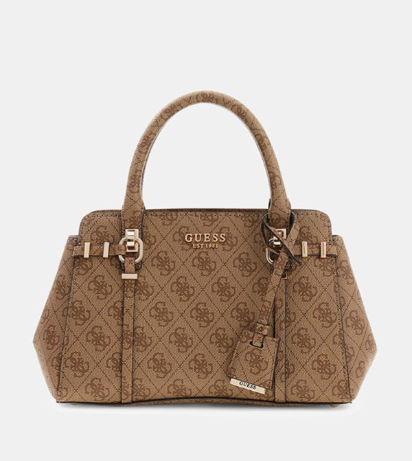 LEONA Monogram Patterned Satchel Bag