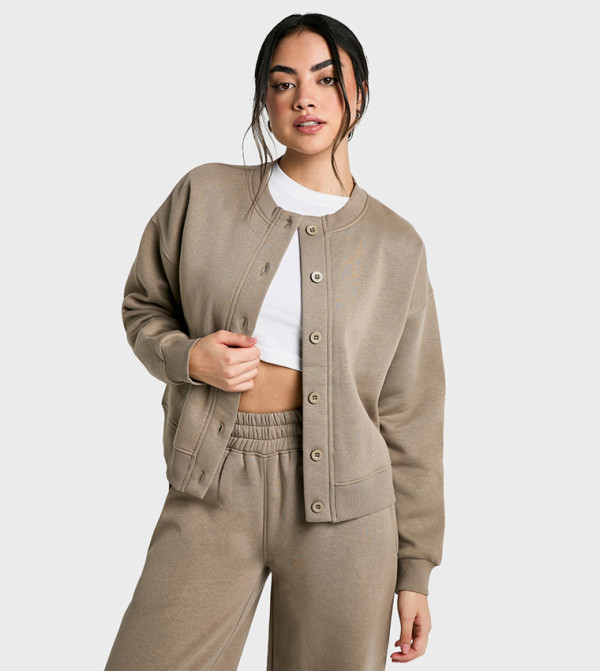 Fleece Long Sleeves Cardigan