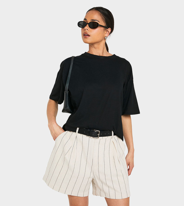 Solid Short Sleeves Oversized T-Shirt